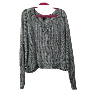 Torrid Gray/Black Crop Sweater Size 3X